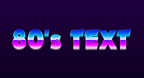 How To Make 80's Retro Text | Photoshop Touch Tutorial