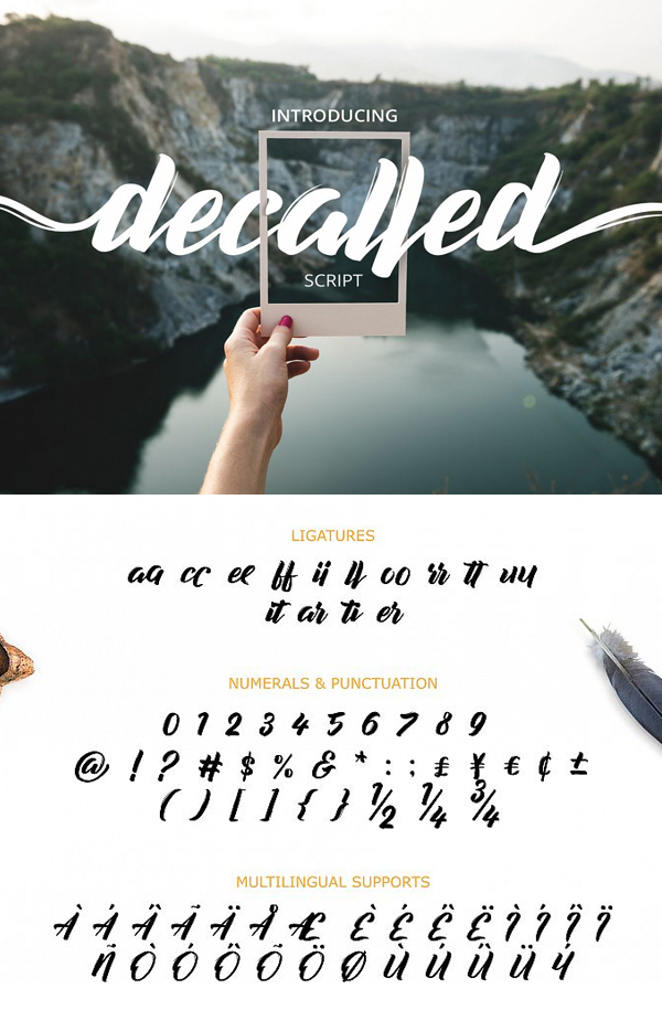 Decalled Free Script Font