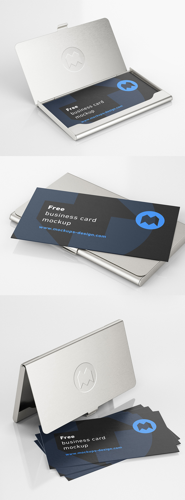 Free Business Card Holder Mockup