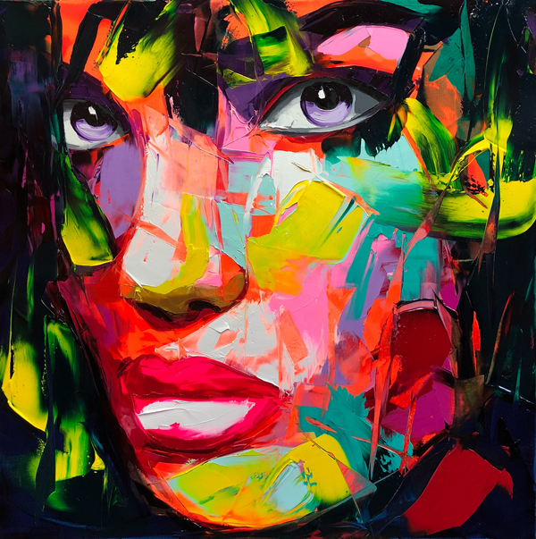 Amazing Graffiti Portrait Painting by Francoise Nielly - 12