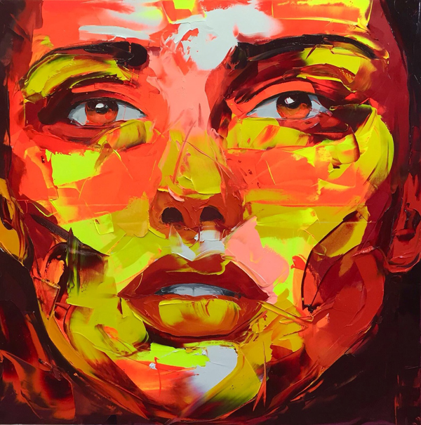 Amazing Graffiti Portrait Painting by Francoise Nielly - 20