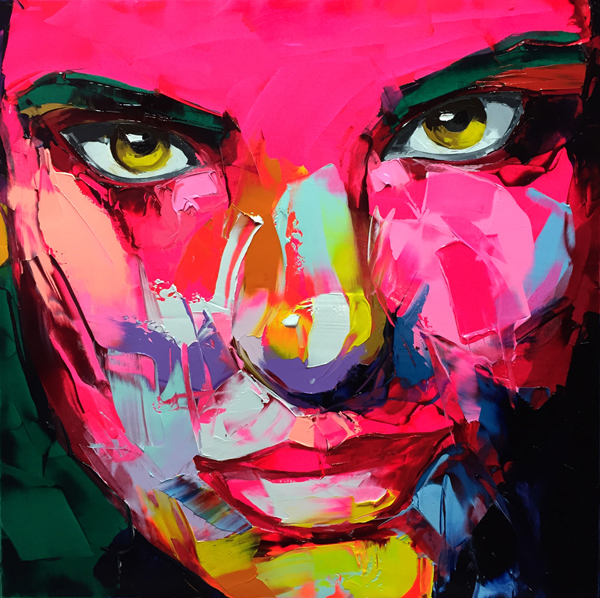 Amazing Graffiti Portrait Painting by Francoise Nielly - 5