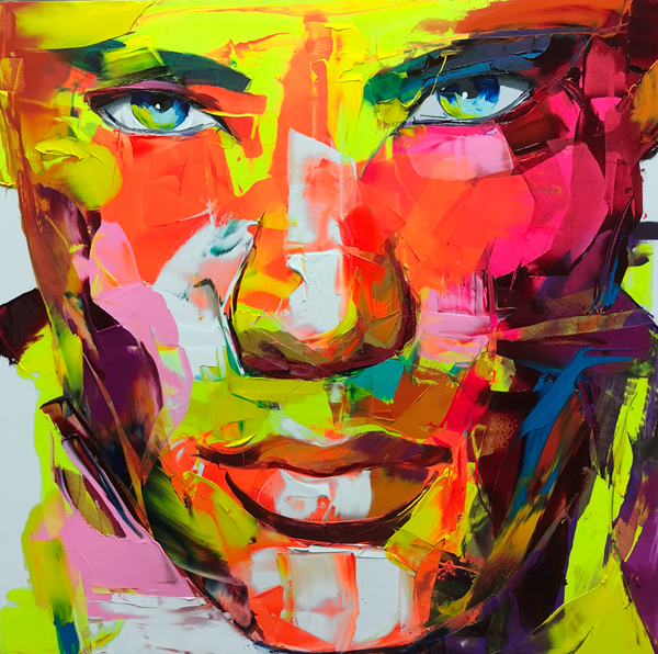 Amazing Graffiti Portrait Painting by Francoise Nielly - 8