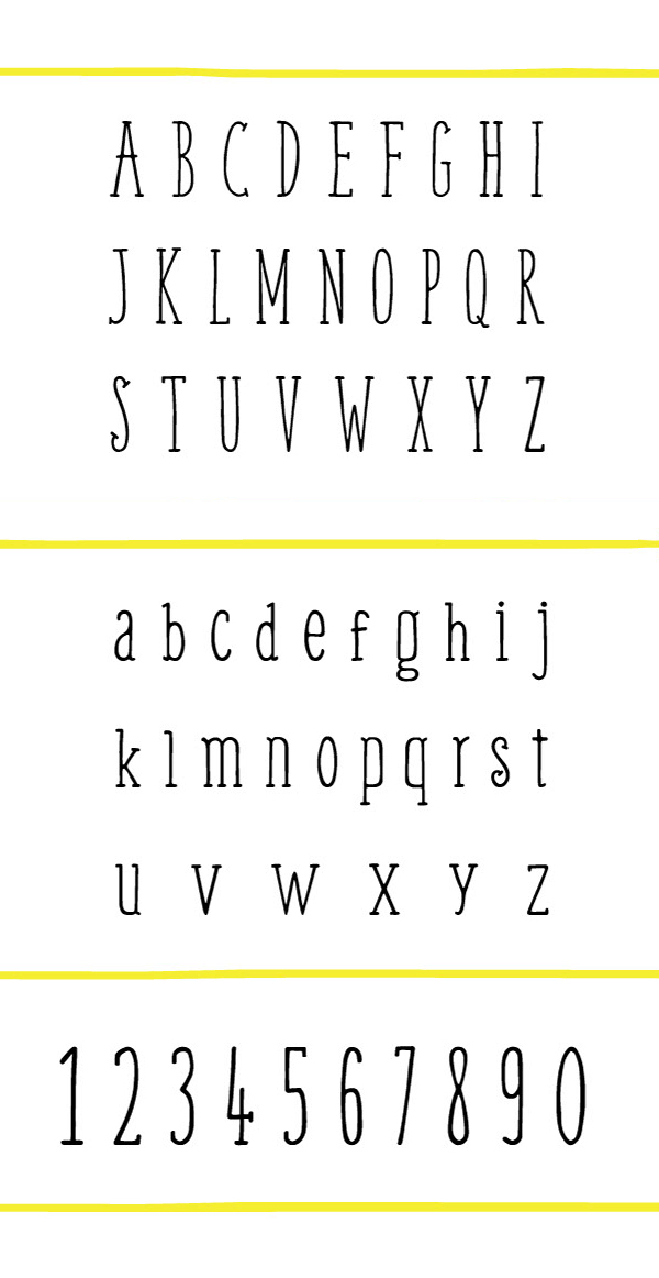 Wee Font Letters