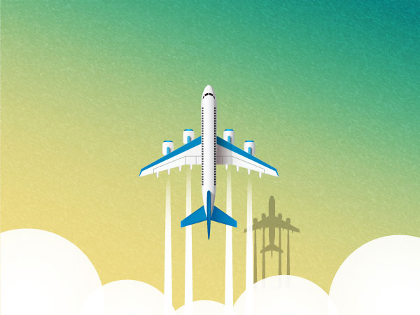 Airplane Illustration Vector Background