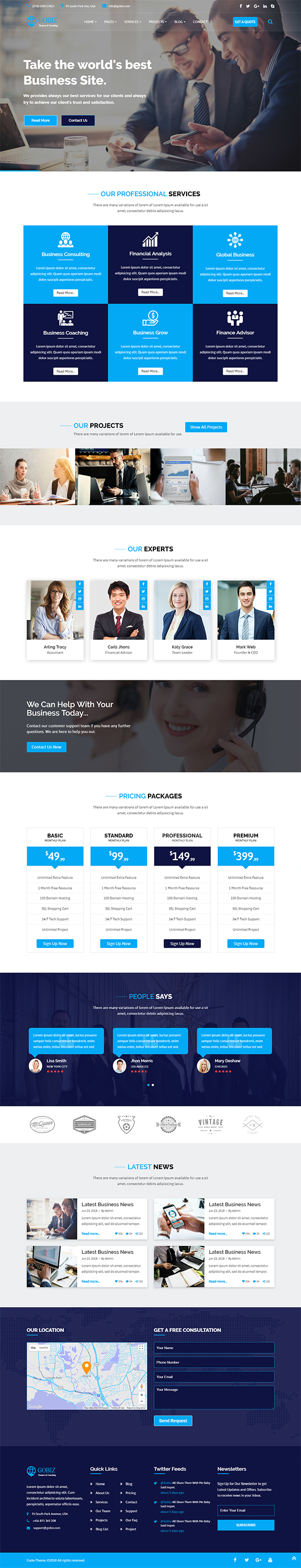 GoBiz – Corporate Business & Consulting Template
