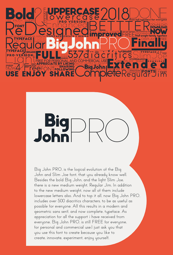 Big John PRO Free Font