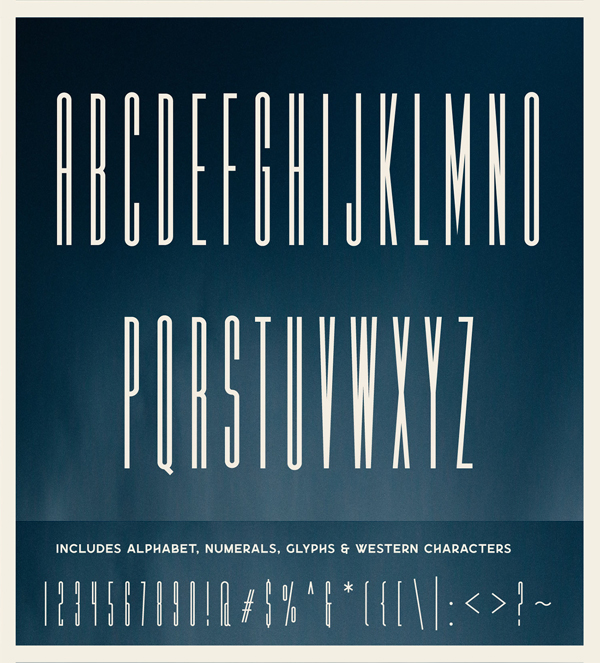 Calibre Super Condensed Font Letters