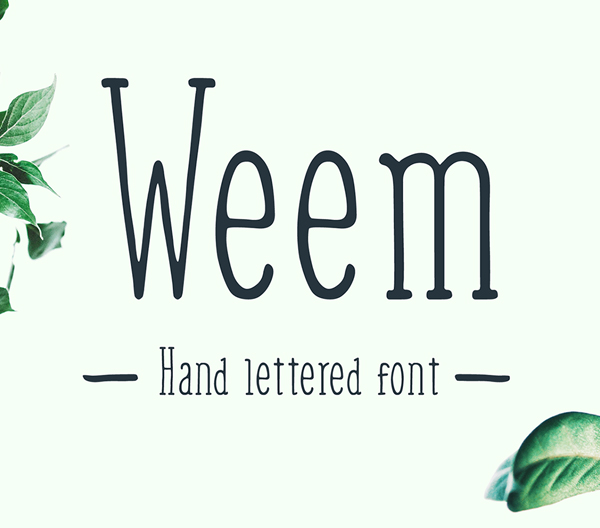 Weem Hand Lettered Free Font