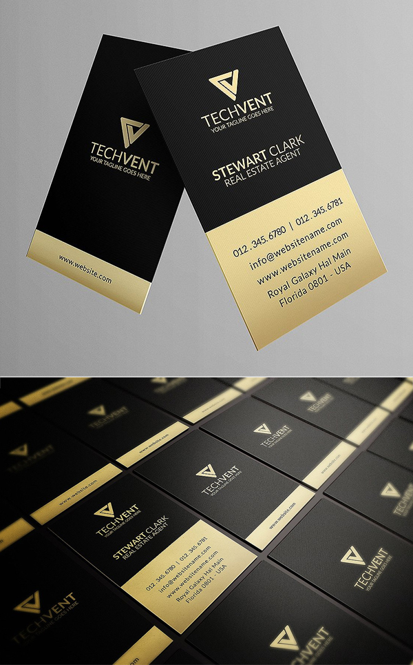 Gold Corporate Business Card