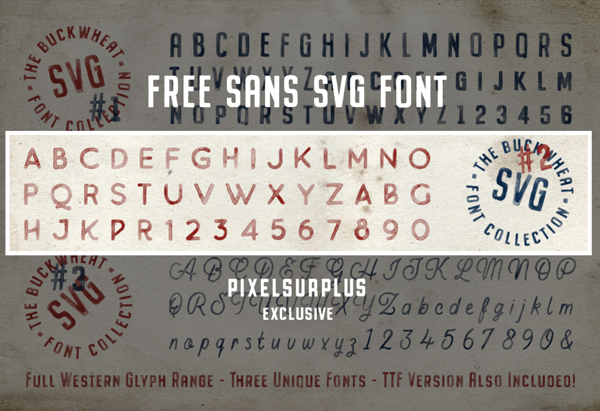 Buckwheat SVG Font Letters