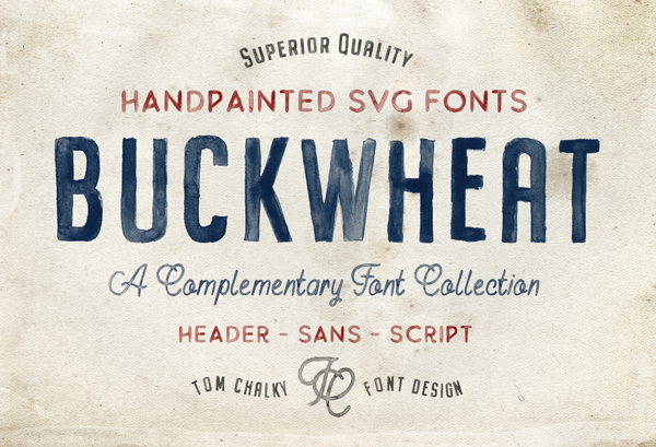 Buckwheat SVG Free Font