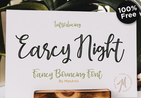 Earcy Night Free Font