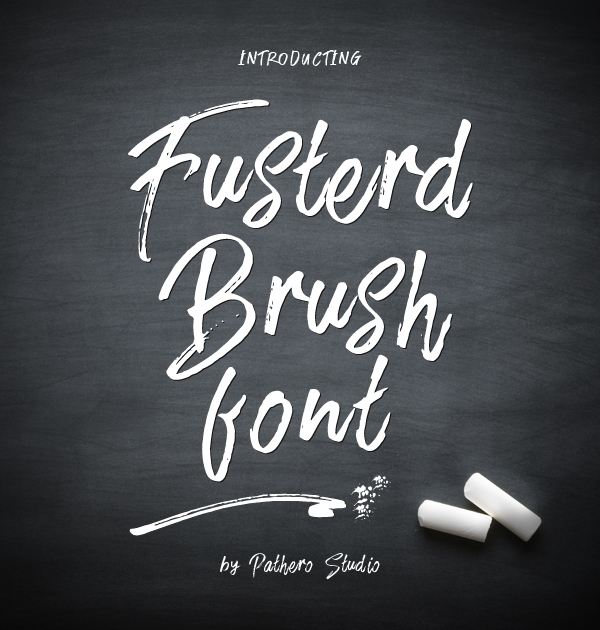 Fusterd Brush Free Font - 50 Best Free Brush Fonts