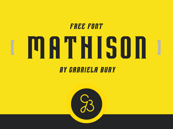 Mathison Free Font Design