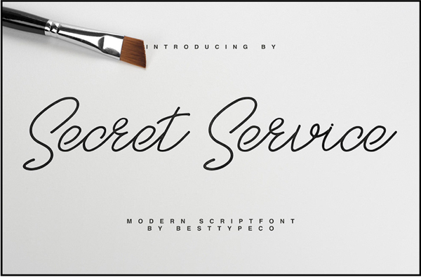 SecretService Free Font