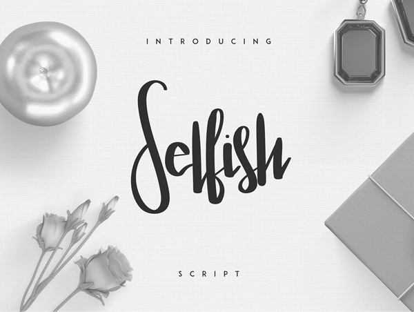 Selfish Script free fonts