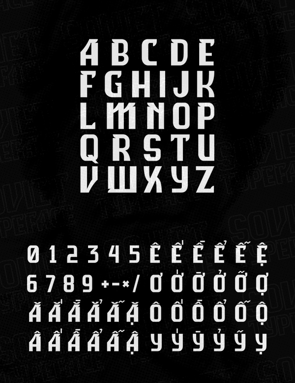 Soviet fonts and letters