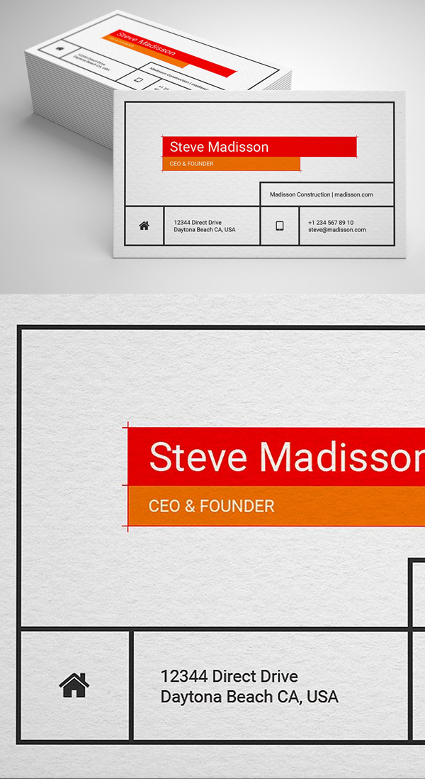 Clean minimal Business Card template
