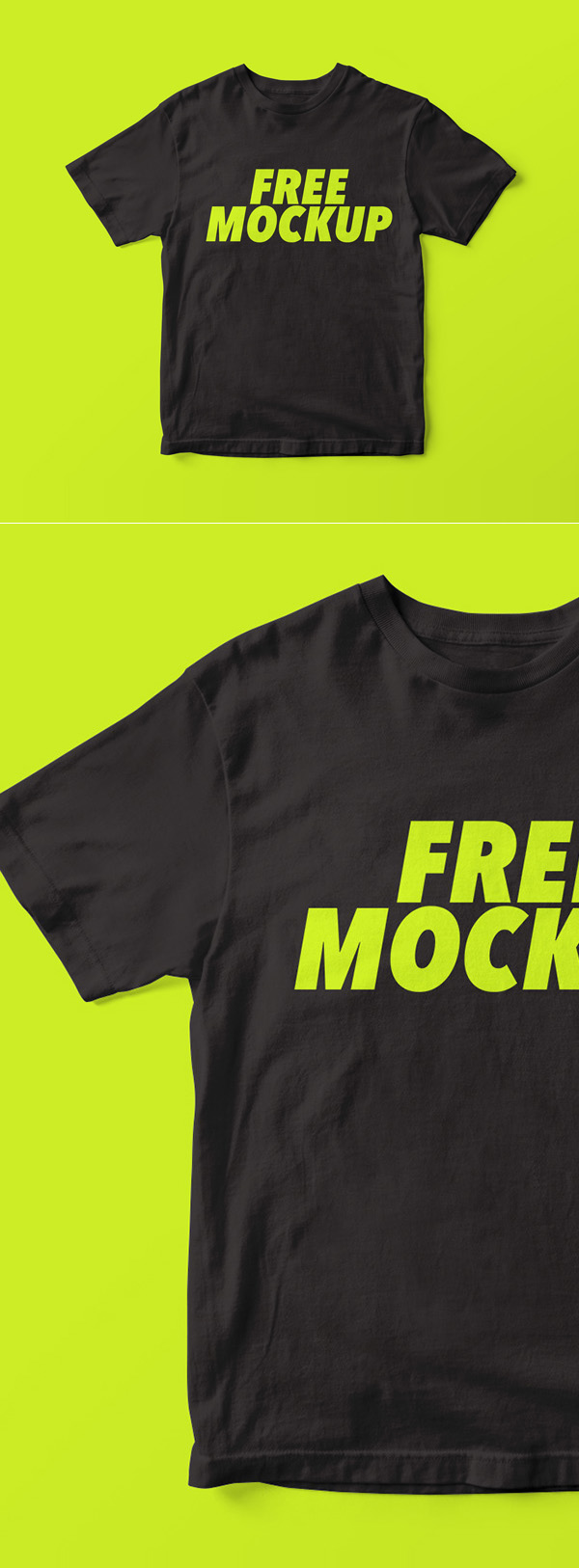 Free Realistic T-Shirt Mockup PSD Template
