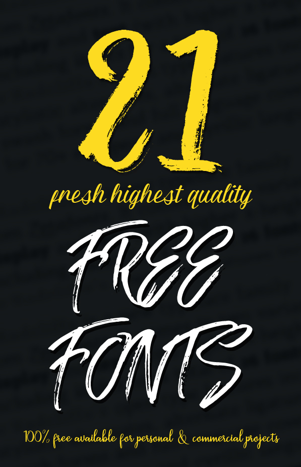 21 New Fresh Free Fonts | Fonts | Graphic Design Junction