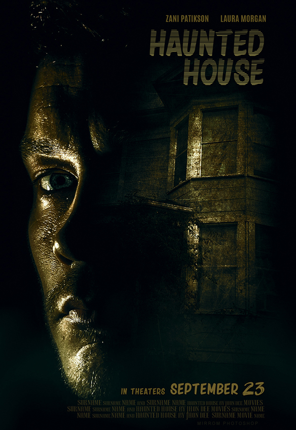 How to Create a Haunted House Movie Poster Design in Photoshop CC