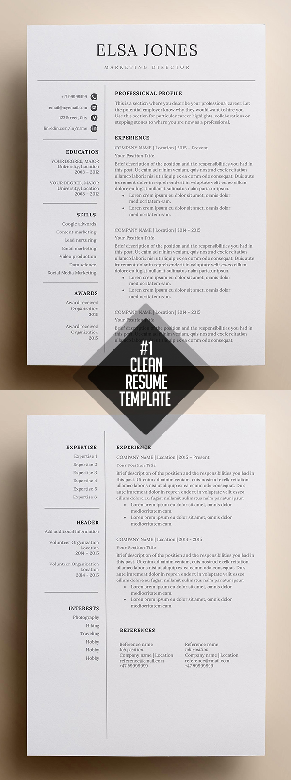 Resume Template / CV