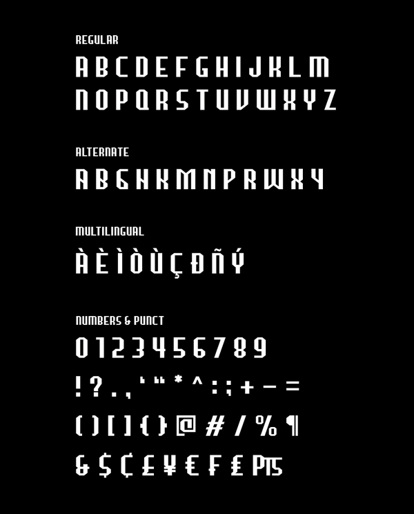 Bondoyudo Font Letters