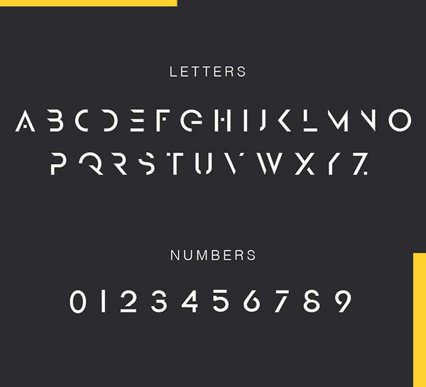 Grey Font Letters