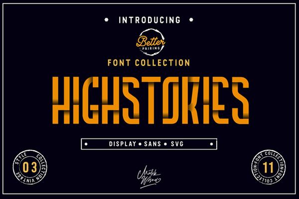 Highstories Family - Extra SVG Free Font