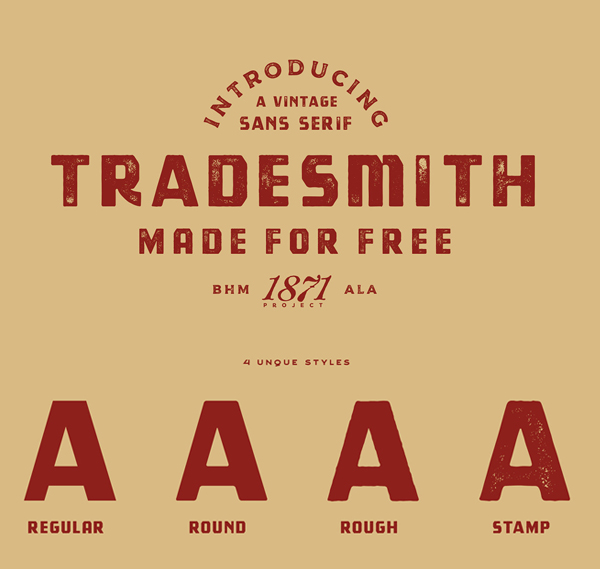 Tradesmith Vintage Free Font