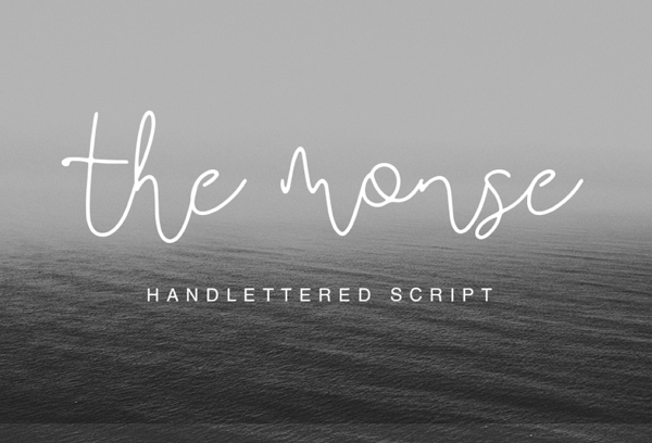 The Monse Handmade Script Free Font