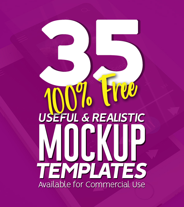 35 New Useful Free PSD Mockup Templates