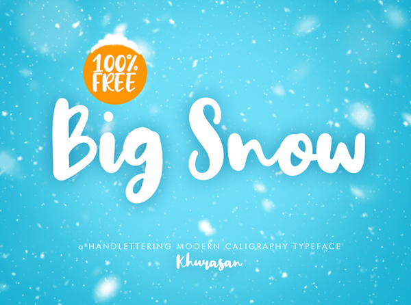 Big Snow Free Font