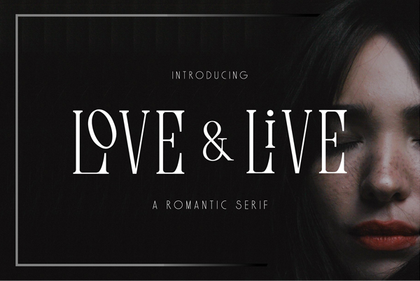 Love & Live Free Font Design
