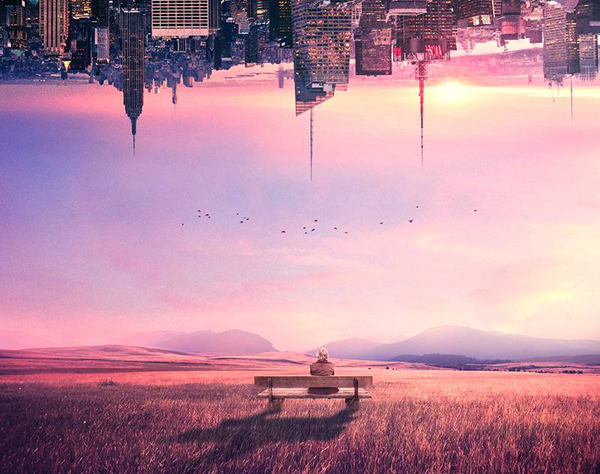 How to Create a Scene of an Upside Down City With Adobe Photoshop