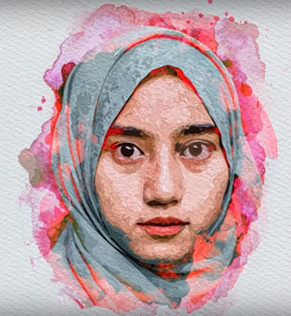 How to Create WaterColor Effect on Portrait in Photoshop Tutorial