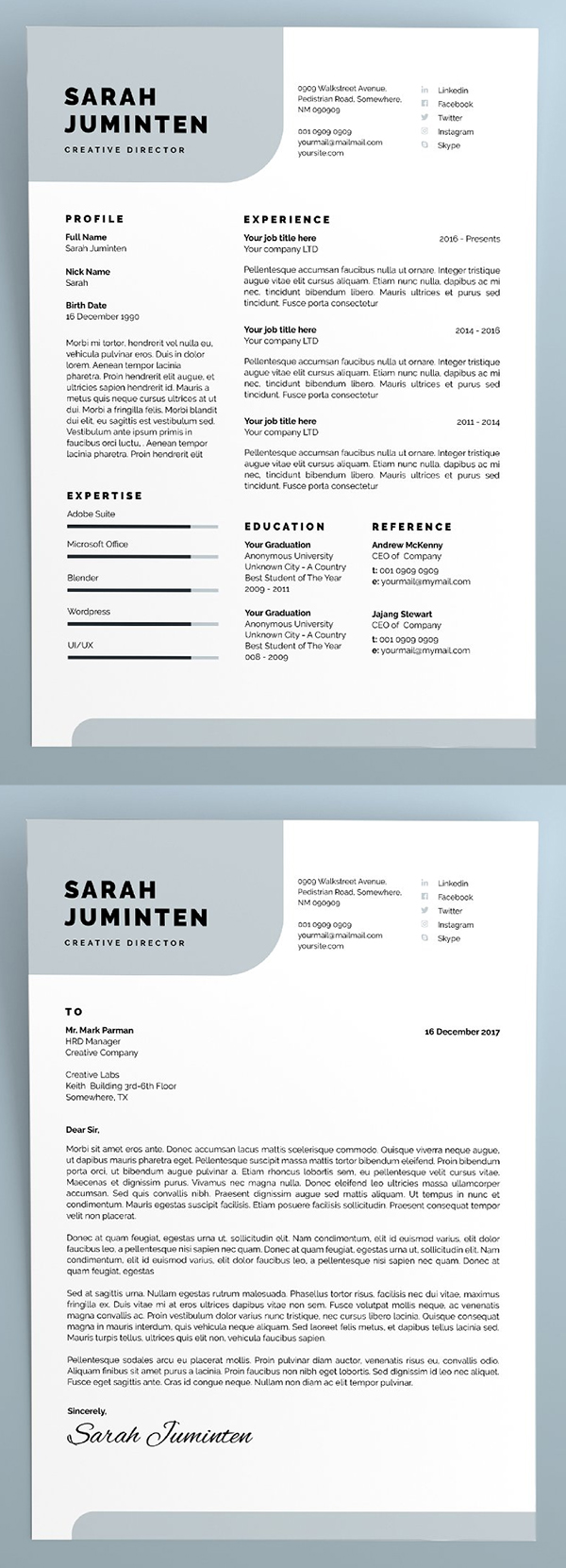 Clean and Simple Resume Template