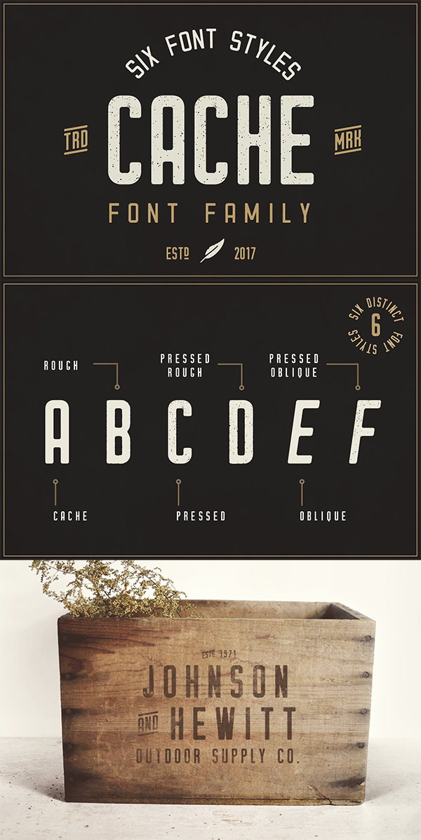 Cache - Vintage Font Family