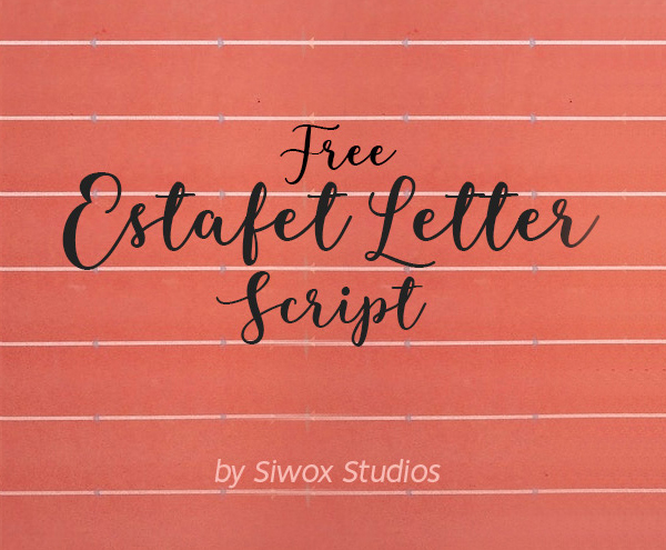 Free Estafet Letter Script Font Design