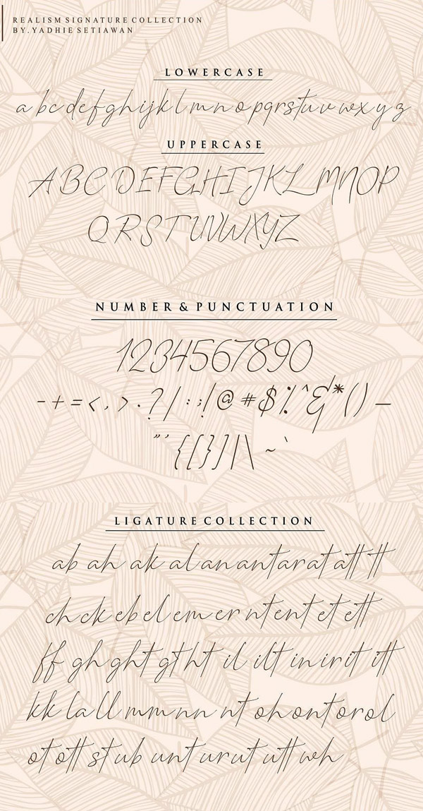Romantic Couple Signature Font and Letters