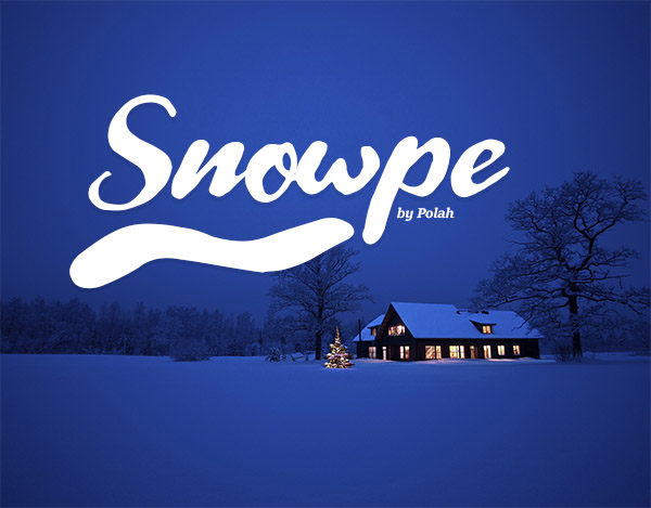 Snowpe Script Free Font - 50 Best Free Brush Fonts