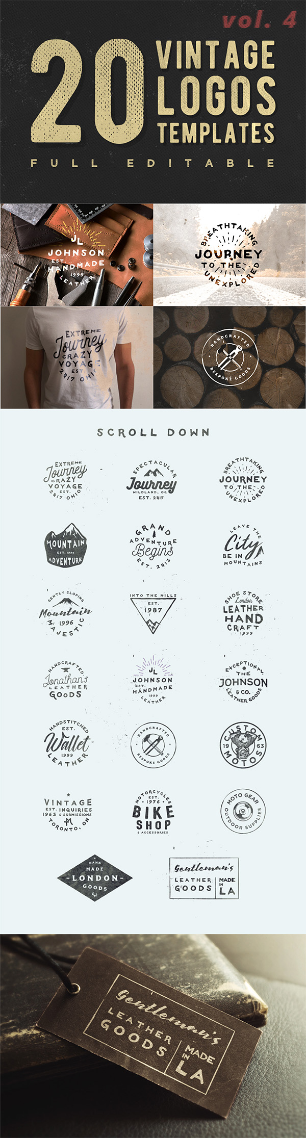 65 Free Vintage Logo Templates and Badges Graphic Design Junction
