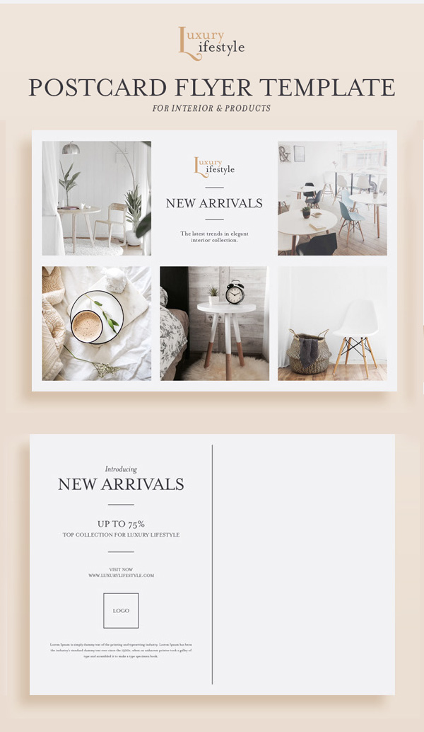 Freebies for 2019: Free Product Postcard Flyer PSD Template