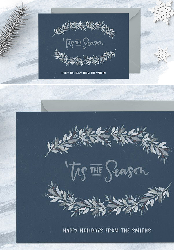 How to Create a Winter Watercolor Holiday Postcard