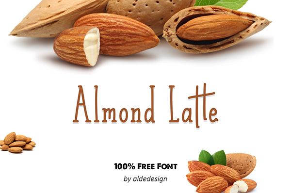 Almond Latte Free Font Design