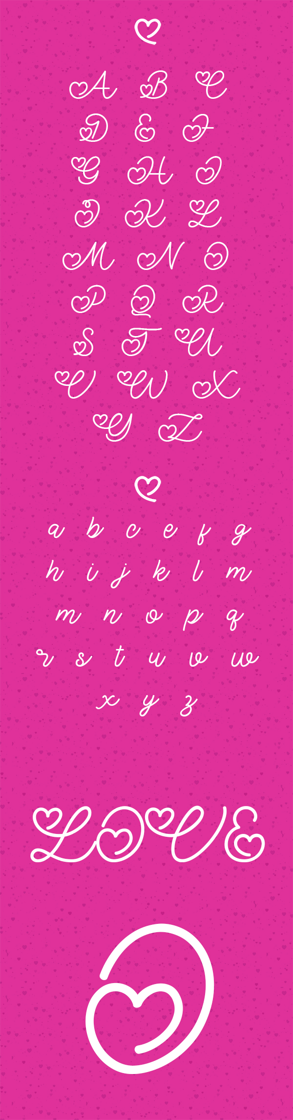 Lovely Valentine Font Letters