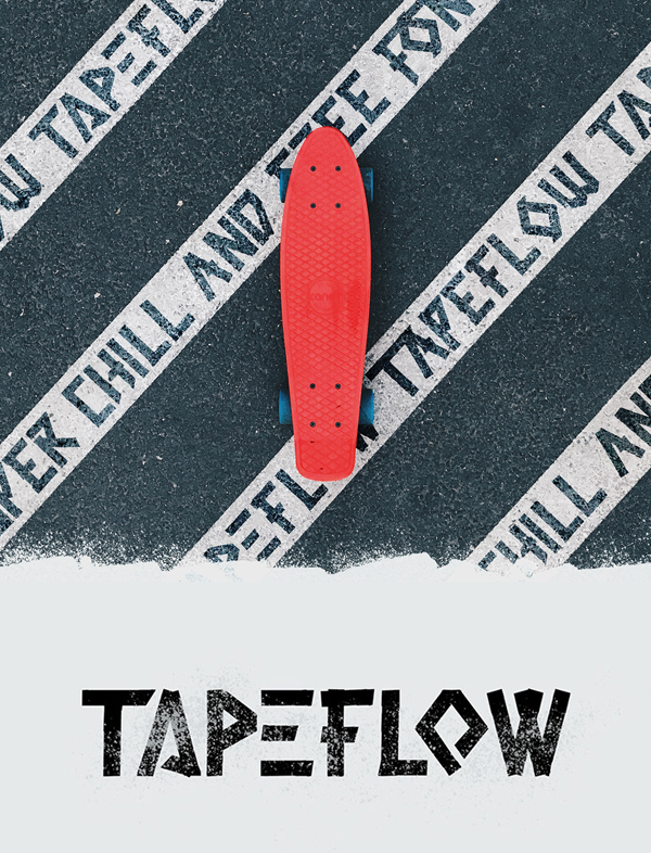 Tape Flow Hand-crafted Free Font
