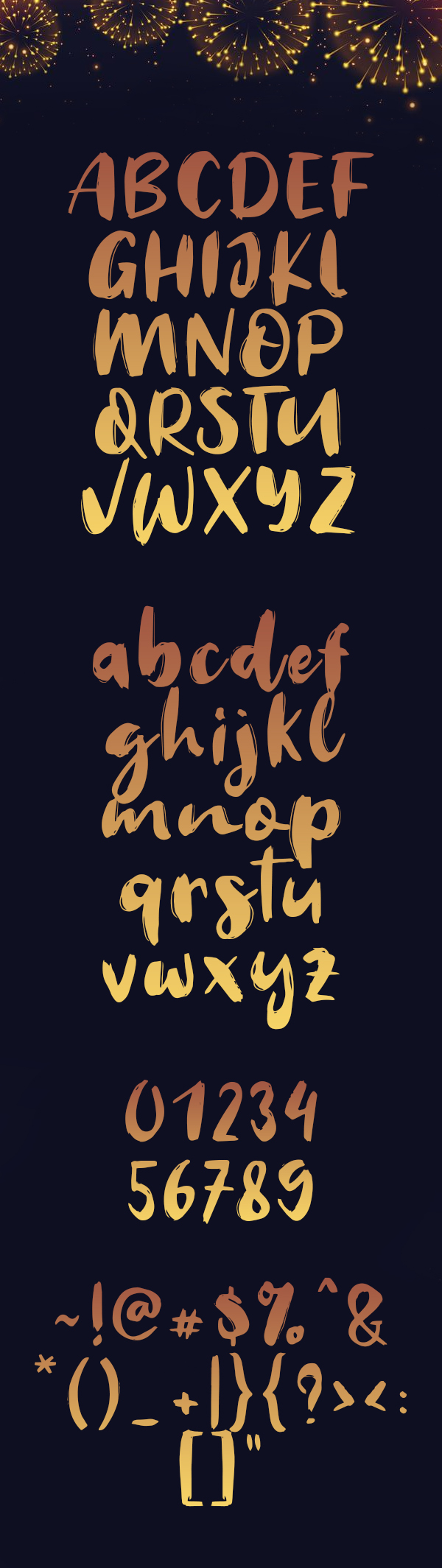 Welcome 2019 Font Letters