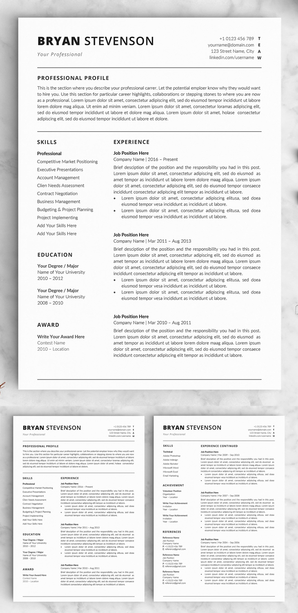 Resume / CV - The Bryan